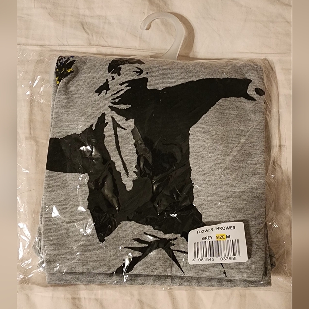 Bansky Flower Thrower T-Shirt